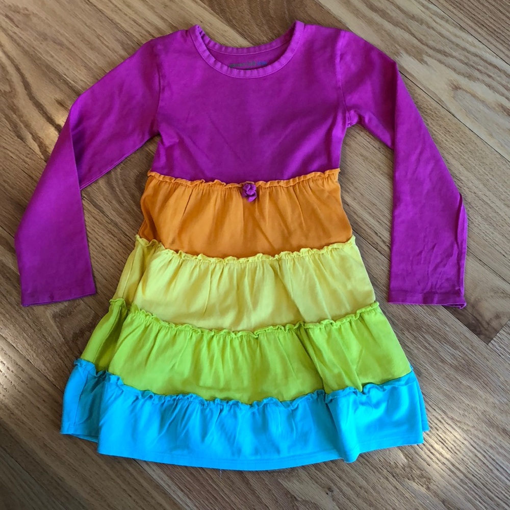 Garnet Hill Kids Rainbow Dress size 4